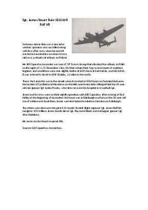 A preview of a PDF biography for Bain, James Stuart